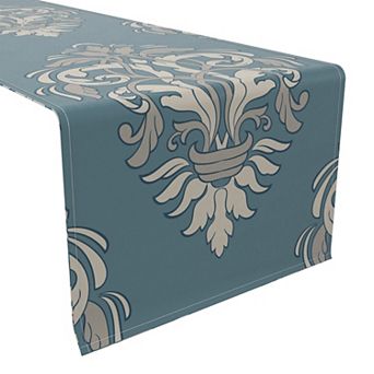 Table Runner, 100% Cotton, 16x90", Floral 154