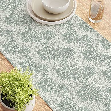 Table Runner, 100% Cotton, 16x90", Floral 80