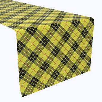Table Runner, 100% Polyester, 12x72", Macleod Tartan Plaid