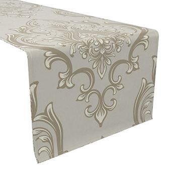 Table Runner, 100% Cotton, 16x72", Floral 150