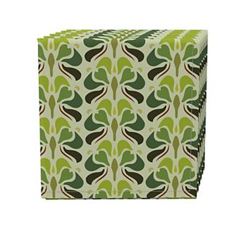 Napkin Set of 4, 100% Cotton, 20x20", Floral 100