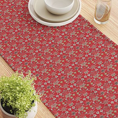 Table Runner, 100% Cotton, 16x90", Floral 56