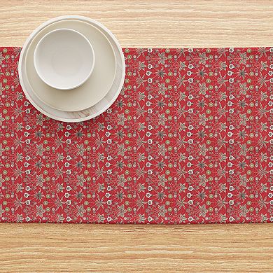 Table Runner, 100% Cotton, 16x90", Floral 56