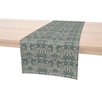 Table Runner, 100% Cotton, 16x90", Floral 49