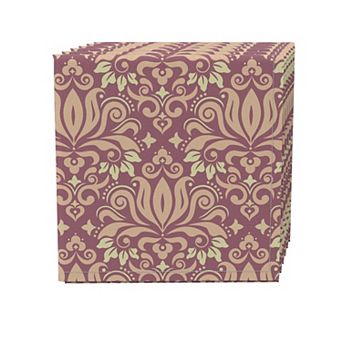 Napkin Set of 4, 100% Cotton, 20x20", Floral 173