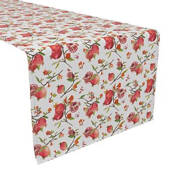 Table Runner, 100% Polyester, 12x72", Pomegranate Paradise