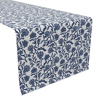 Table Runner, 100% Cotton, 16x90", Floral 182