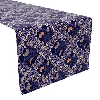 Table Runner, 100% Cotton, 16x90", Floral 5