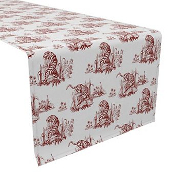 Table Runner, 100% Cotton, 16x72", Floral 180