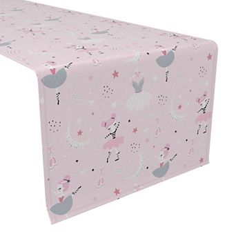 Table Runner, 100% Polyester, 14x108", Pink Ballerina