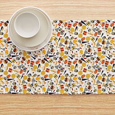 Table Runner, 100% Polyester, 12x72", Hanukkah Celebration Essentials