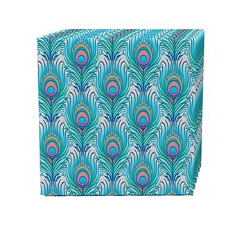 Napkin Set of 4, 100% Cotton, 20x20", Floral 107