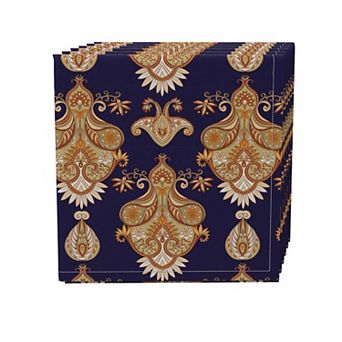 Napkin Set of 4, 100% Cotton, 20x20", Floral 160