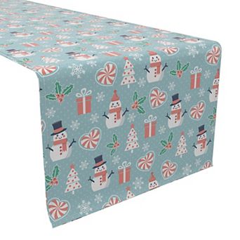 Table Runner, 100% Cotton, 16x72", Merry Holiday Designs