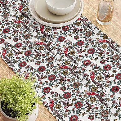 Table Runner, 100% Cotton, 16x72", Floral 52