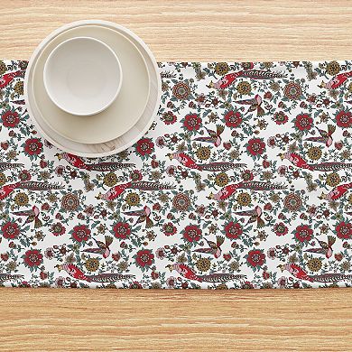 Table Runner, 100% Cotton, 16x72", Floral 52