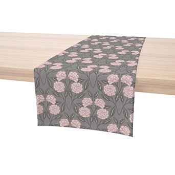 Table Runner, 100% Cotton, 16x72", Floral 55