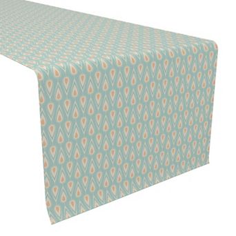 Table Runner, 100% Polyester, 12x72", Retro Geometric
