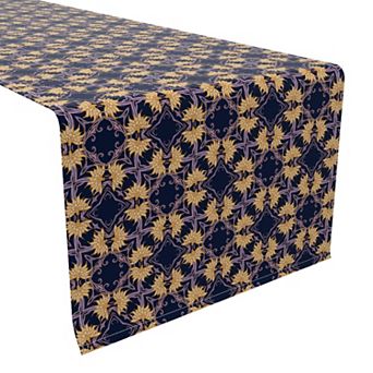 Table Runner, 100% Cotton, 16x90", Floral 20
