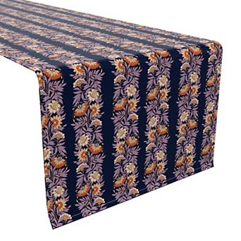 Table Runner, 100% Cotton, 16x90", Floral 19