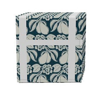Napkin Set of 4, 100% Cotton, 20x20", Floral 98