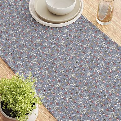 Table Runner, 100% Cotton, 16x72", Floral 50