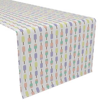 Table Runner, 100% Polyester, 12x72", Pastel Pops