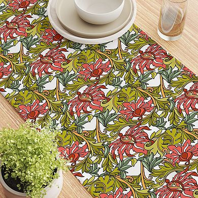 Table Runner, 100% Cotton, 16x72", Floral 4