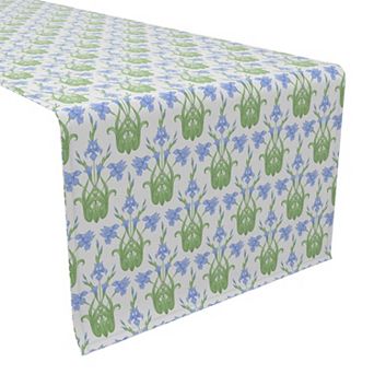 Table Runner, 100% Cotton, 16x72", Floral 92