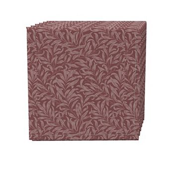 Napkin Set of 4, 100% Cotton, 20x20", Floral 78
