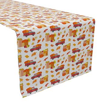Table Runner, 100% Cotton, 16x108", Fall Fest