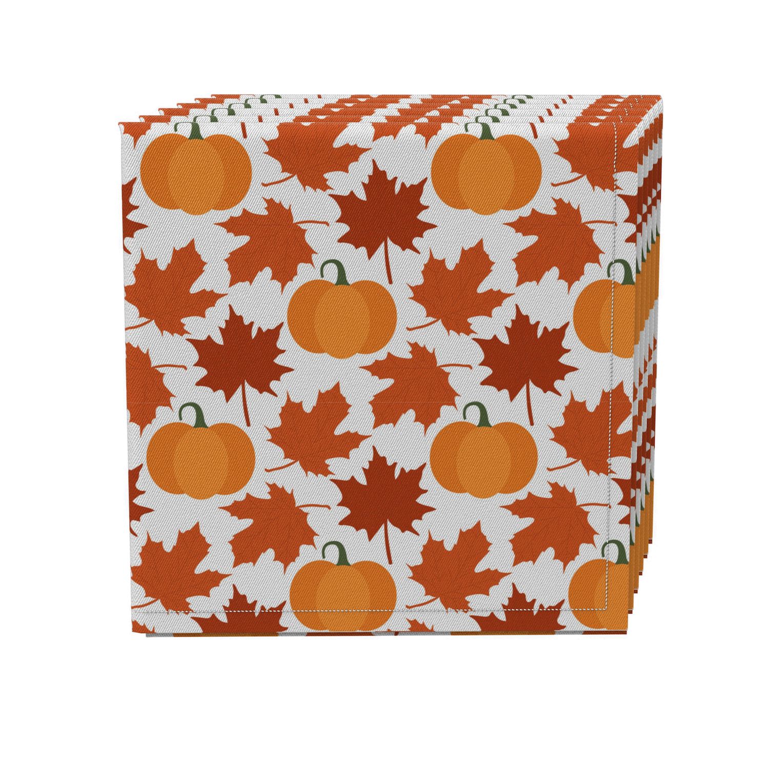 Napkin Set Of 4 100 Cotton 20x20 Decorative Fall   6254104