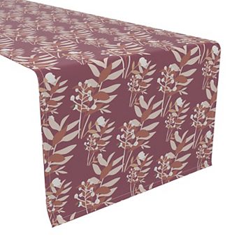 Table Runner, 100% Cotton, 16x108", Autumn Branches