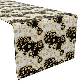 Table Runner, 100% Cotton, 16x90", Floral 168