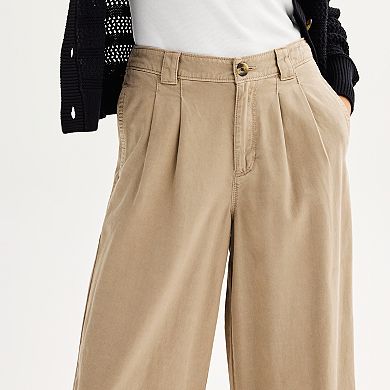 Women's Sonoma Goods For Life® Pleated Wide Leg Pants