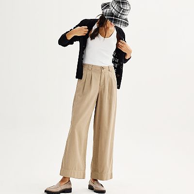 Women's Sonoma Goods For Life® Pleated Wide Leg Pants