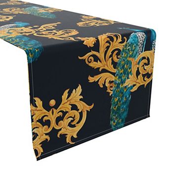 Table Runner, 100% Cotton, 16x90", Floral 164