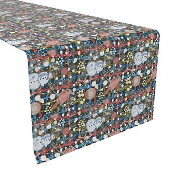 Table Runner, 100% Polyester, 12x72", Christmas Weave Love