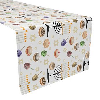 Table Runner, 100% Polyester, 12x72", Candelabrum Cartoon