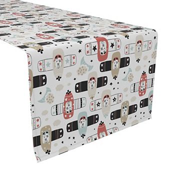 Table Runner, 100% Polyester, 12x72", Tiger Pilots in Planes