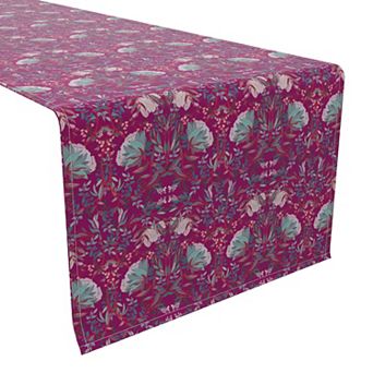 Table Runner, 100% Cotton, 16x72", Floral 53