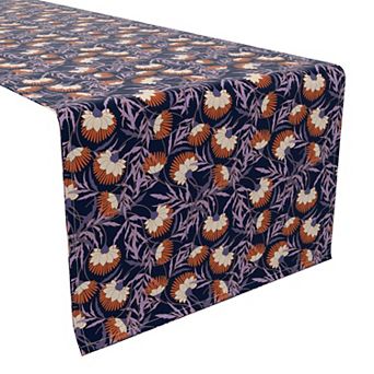 Table Runner, 100% Cotton, 16x72", Floral 43