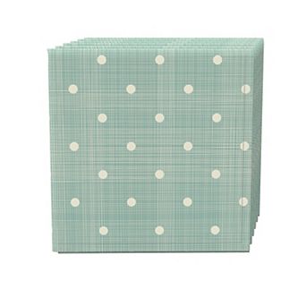 Napkin Set, 100% Polyester, Set of 4, 18x18", Textured Dots