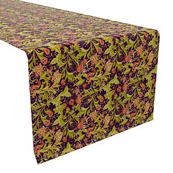 Table Runner, 100% Cotton, 16x72", Floral 23