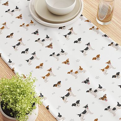 Table Runner, 100% Cotton, 16x108", Jack Russel Designs