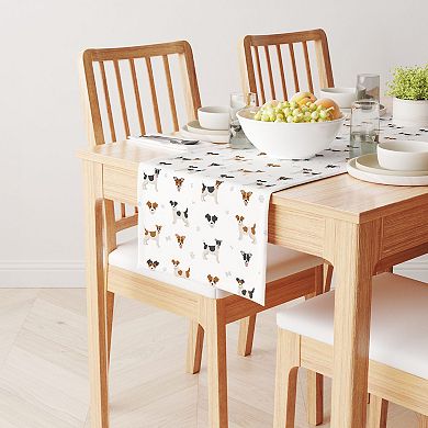 Table Runner, 100% Cotton, 16x108", Jack Russel Designs