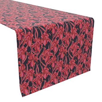 Table Runner, 100% Cotton, 16x90", Floral 110