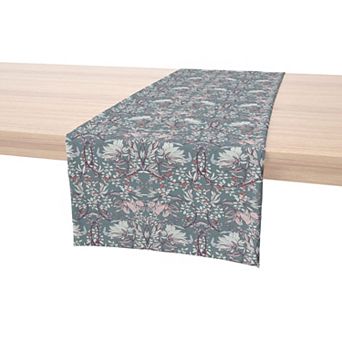 Table Runner, 100% Cotton, 16x90", Floral 59