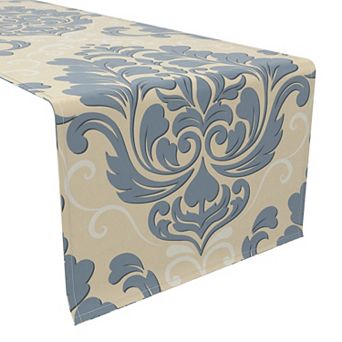 Table Runner, 100% Cotton, 16x90", Floral 171
