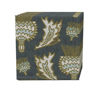 Napkin Set of 4, 100% Cotton, 20x20", Floral 152